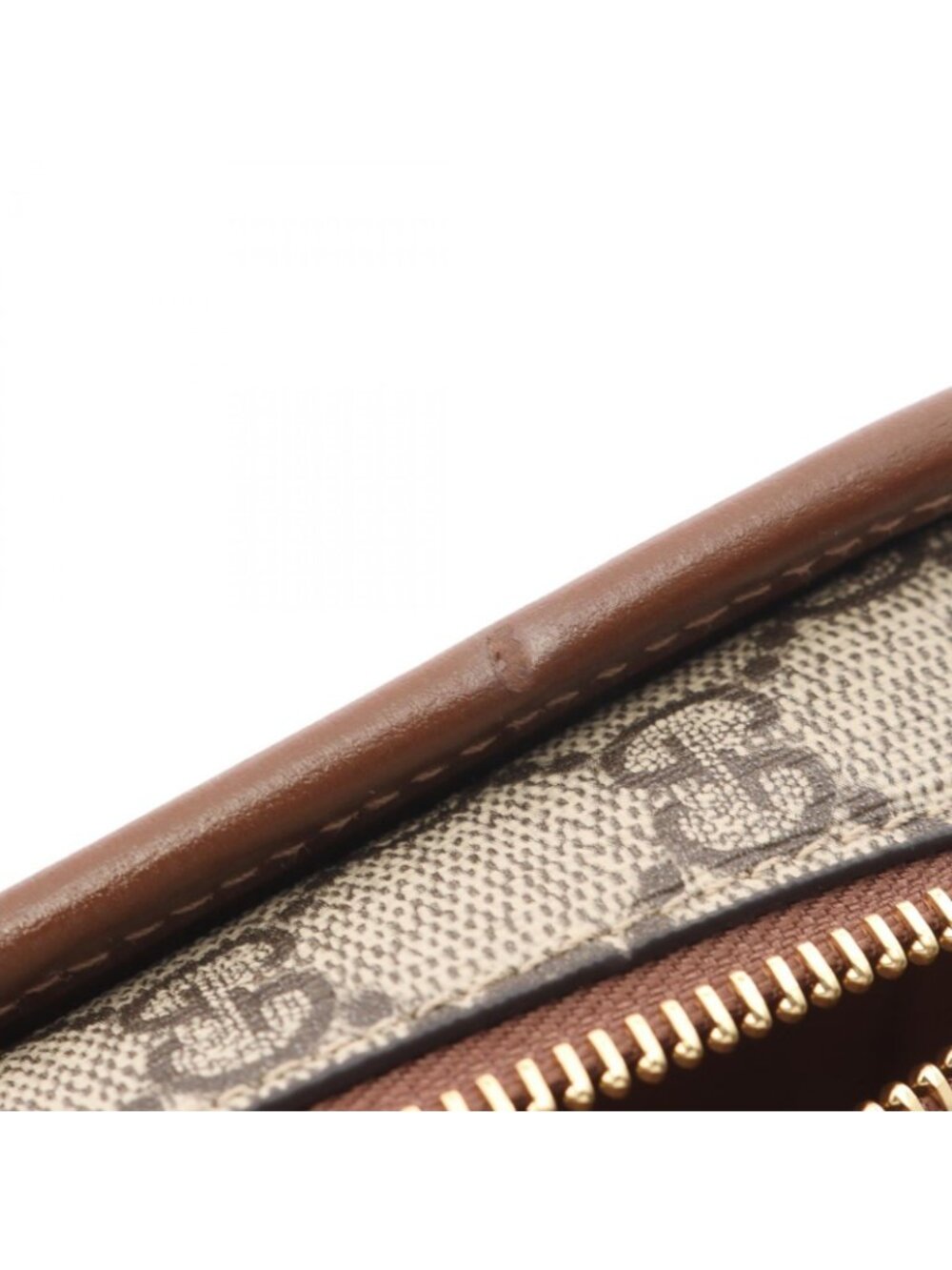 Gucci Shoulder Bag Interlocking GG Supreme Beige Brown Canvas Leather - Picture 6 of 8
